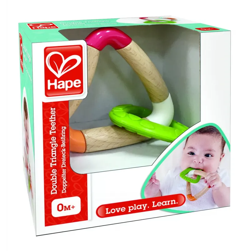HAPE JUCĂRIE DENTITIE TRIUNGHI DUBLU