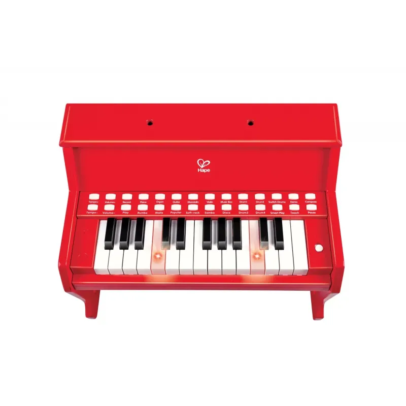 HAPE PIAN ELECTRONIC ROSU CU LUMINI