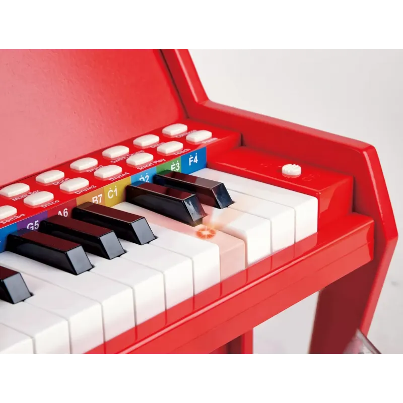 HAPE PIAN ELECTRONIC ROSU CU LUMINI