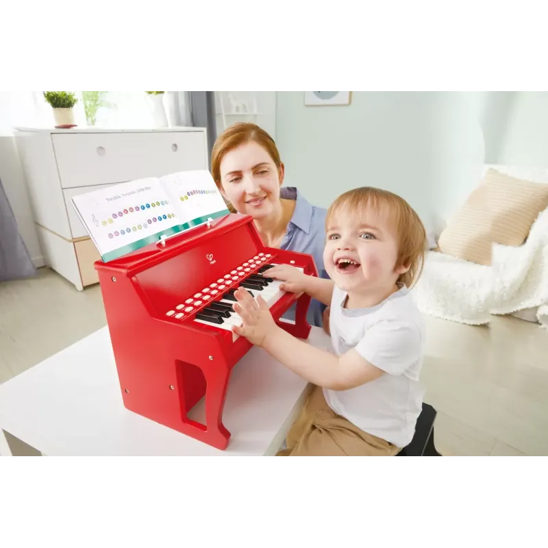 HAPE PIAN ELECTRONIC ROSU CU LUMINI