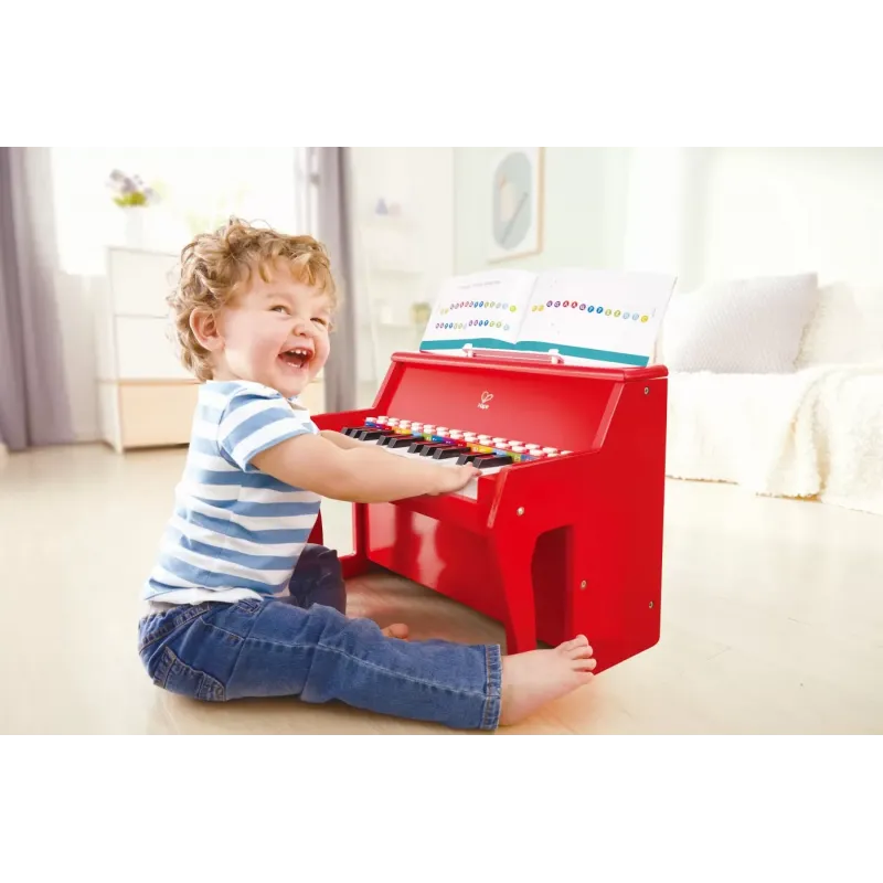 HAPE PIAN ELECTRONIC ROSU CU LUMINI