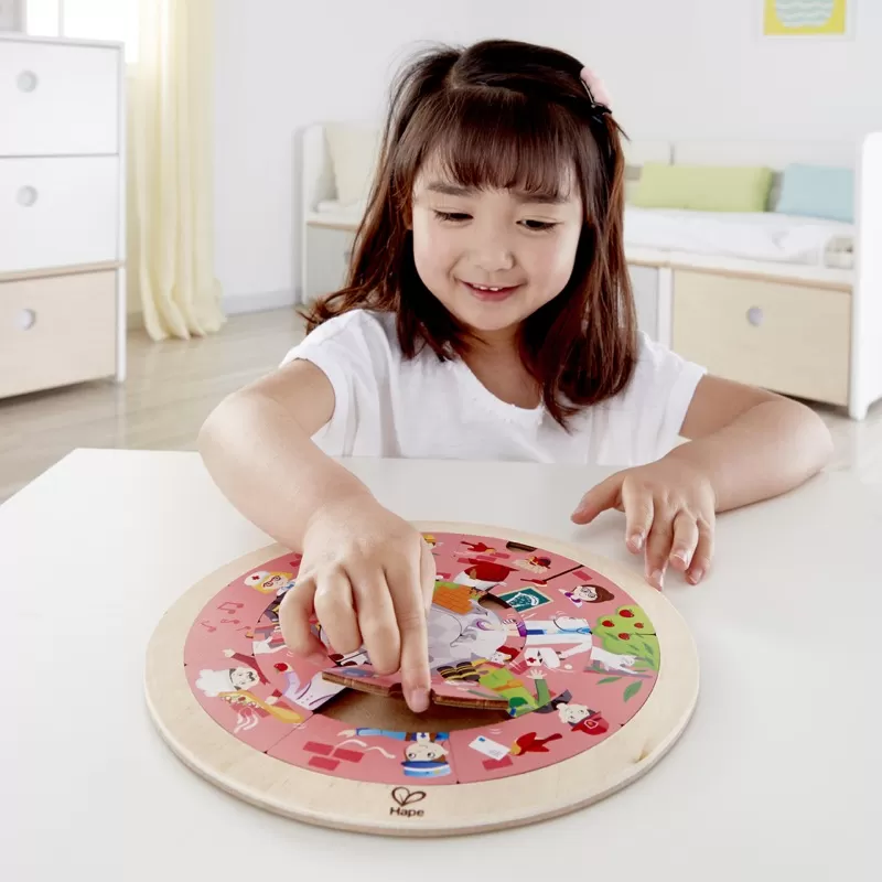 HAPE PUZZLE ROTUND CU 2 FETE