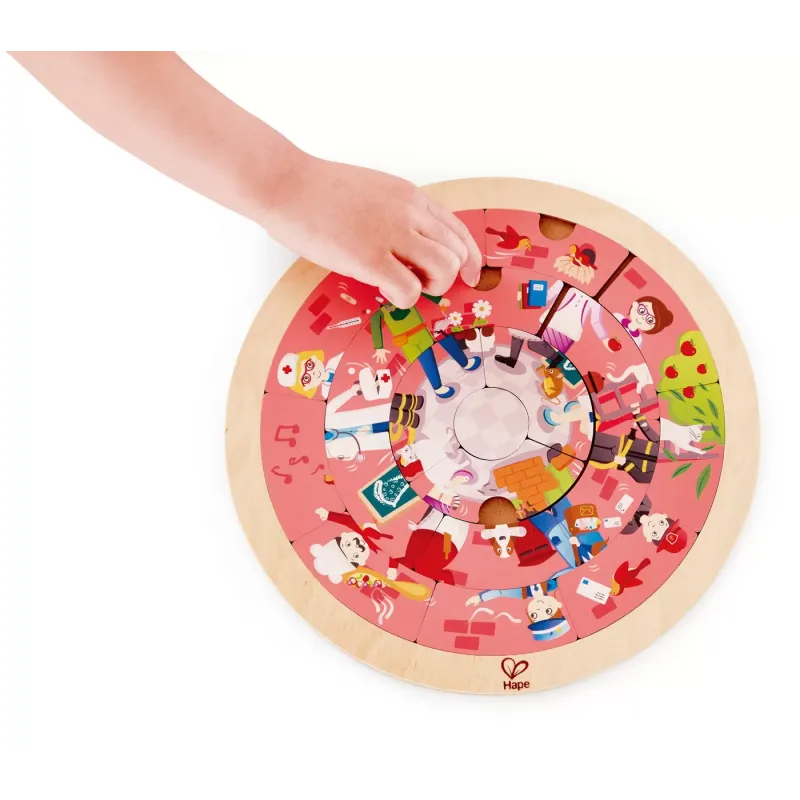 HAPE PUZZLE ROTUND CU 2 FETE