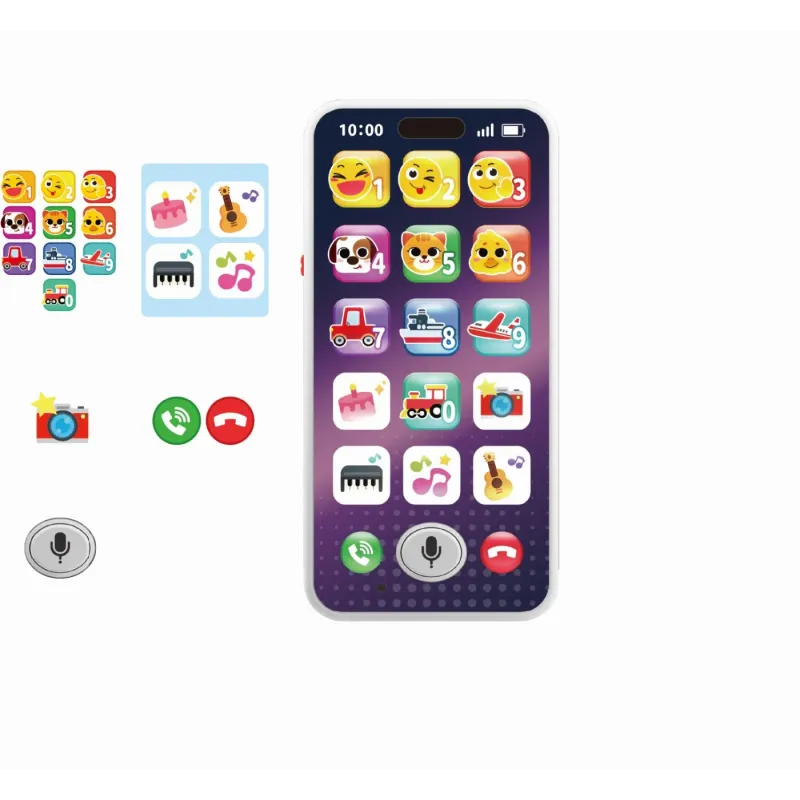 TELEFON MOBIL INTERACTIV BEBE INREGISTREAZA ȘI INVATA
