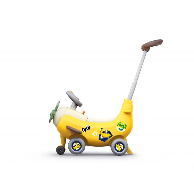 AVION INTERACTIV 4 IN 1 RIDE ON ȘI MANER DE IMPINGERE BANANA