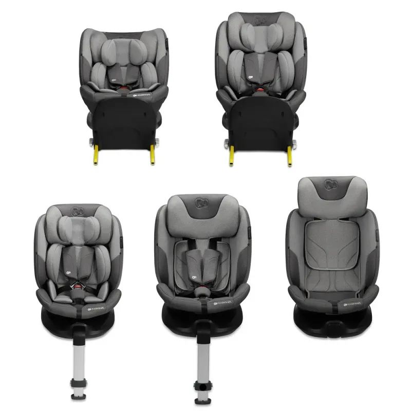SCAUN AUTO KINDERKRAFT I-FIX, I-SIZE 40-150 CM, COOL GREY