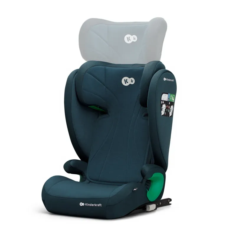 SCAUN AUTO KINDERKRAFT JUNIOR FIX2, I-SIZE 100-150 CM, HARBOR BLUE