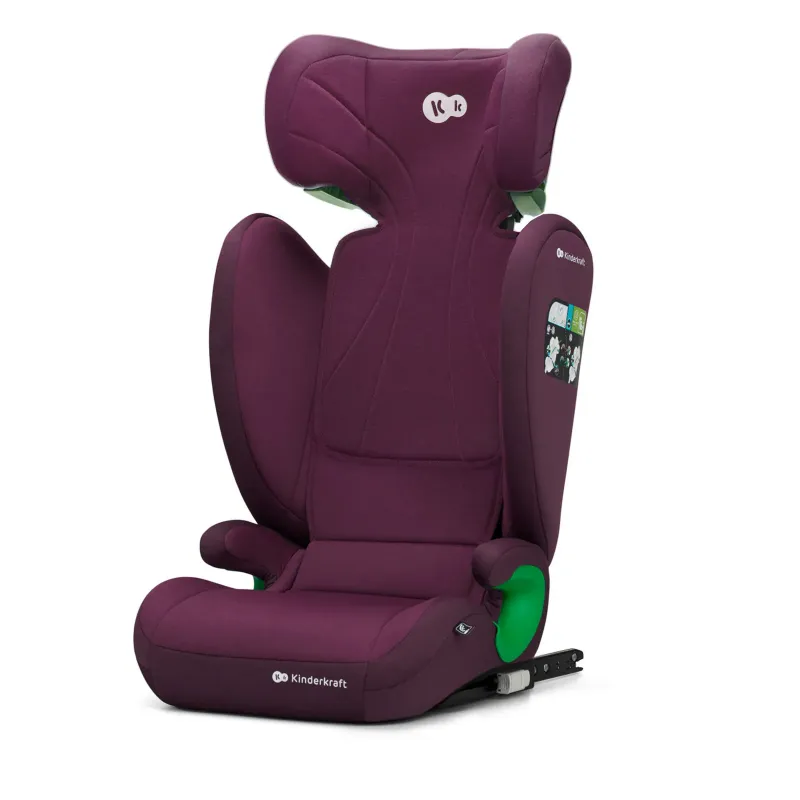 SCAUN AUTO KINDERKRAFT JUNIOR FIX2, I-SIZE 100-150 CM, CHERRY RED