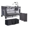 PĂTUȚ DE CALATORIE KINDERKRAFT LEODY, CU ACCESORII, GREY
