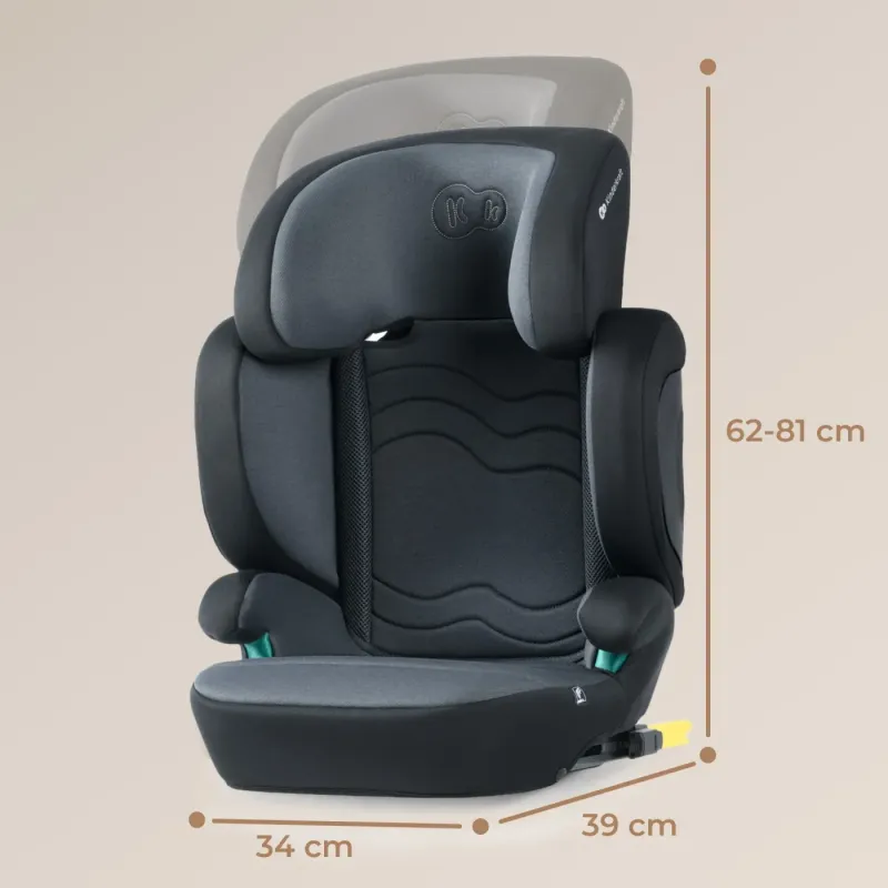 SCAUN AUTO KINDERKRAFT XPAND 2 I-SIZE 100-150 CM, GRAPHITE BLACK