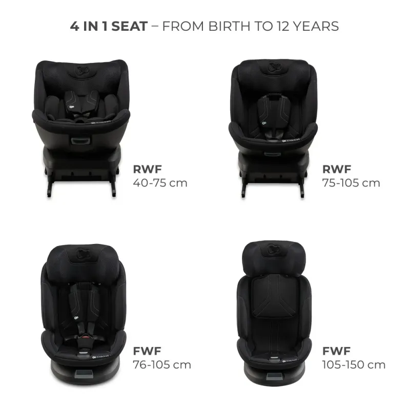SCAUN AUTO KINDERKRAFT XPEDITION 3 I-SIZE 40-150 CM, BLACK