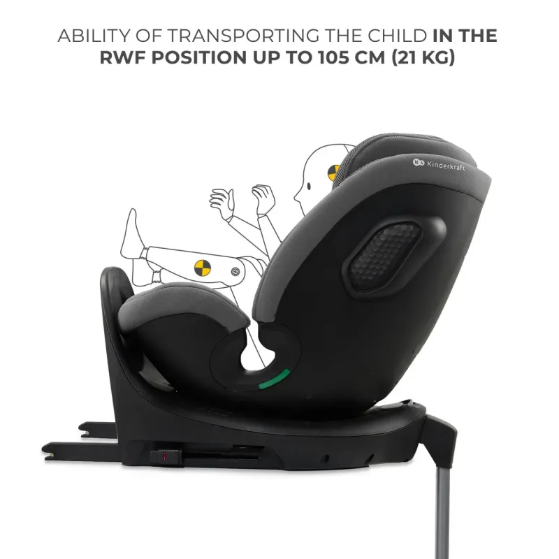 SCAUN AUTO KINDERKRAFT XRIDER 2 I-SIZE 40-150 CM GREY