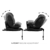 SCAUN AUTO KINDERKRAFT XRIDER 2 I-SIZE 40-150 CM GREY