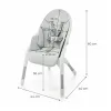 SCAUN DE MASĂ KINDERKRAFT DINNLY, GREY