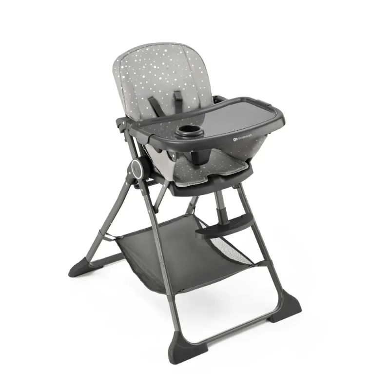 SCAUN DE MASĂ KINDERKRAFT FOLDEE, PLIABIL, GREY
