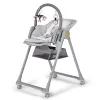 SCAUN DE MASĂ KINDERKRAFT LASTREE,  2 IN 1, TRANSFORMABIL, GREY