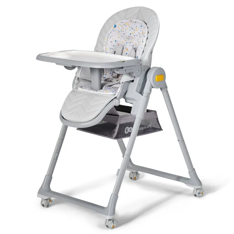 SCAUN DE MASĂ KINDERKRAFT LASTREE,  2 IN 1, TRANSFORMABIL, GREY