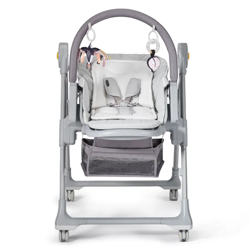 SCAUN DE MASĂ KINDERKRAFT LASTREE,  2 IN 1, TRANSFORMABIL, GREY