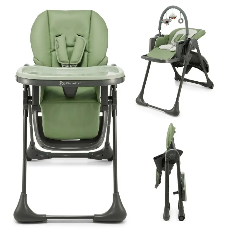 SCAUN DE MASĂ KINDERKRAFT TUMMIE, PLIABIL, GREEN