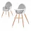 SCAUN DE MASĂ KINDERKRAFT FINI, 2 IN 1, GREY