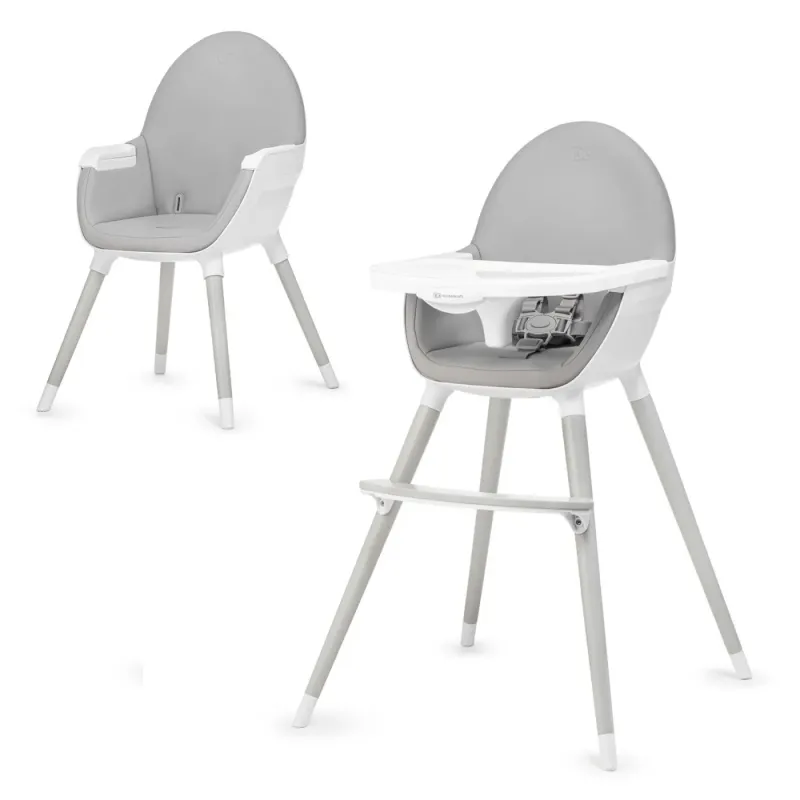 SCAUN DE MASĂ KINDERKRAFT FINI, 2 IN 1, GREY LEGS