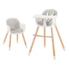 SCAUN DE MASĂ KINDERKRAFT SIENNA, 2 IN 1, GREY