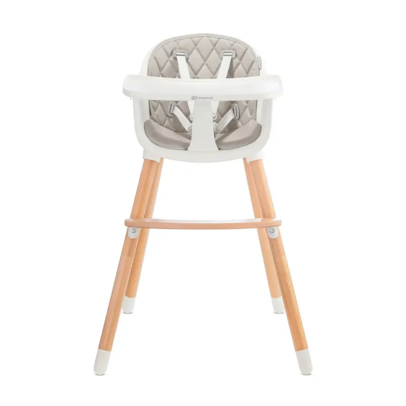 SCAUN DE MASĂ KINDERKRAFT SIENNA, 2 IN 1, GREY