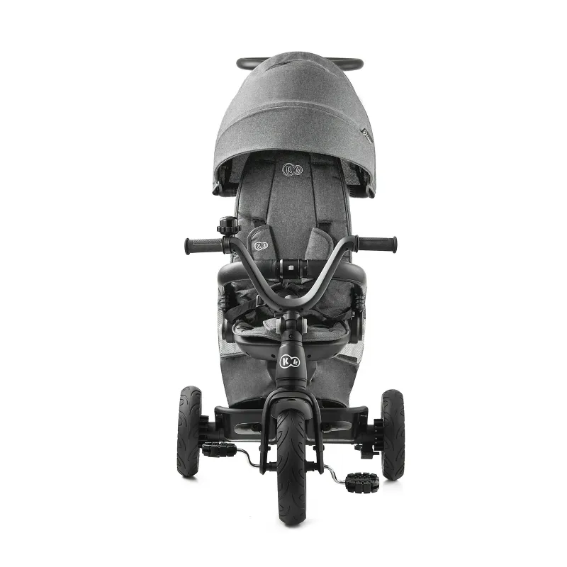 TRICICLETĂ KINDERKRAFT EASYTWIST, PLATINUM GREY