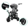 TRICICLETĂ KINDERKRAFT EASYTWIST, PLATINUM GREY