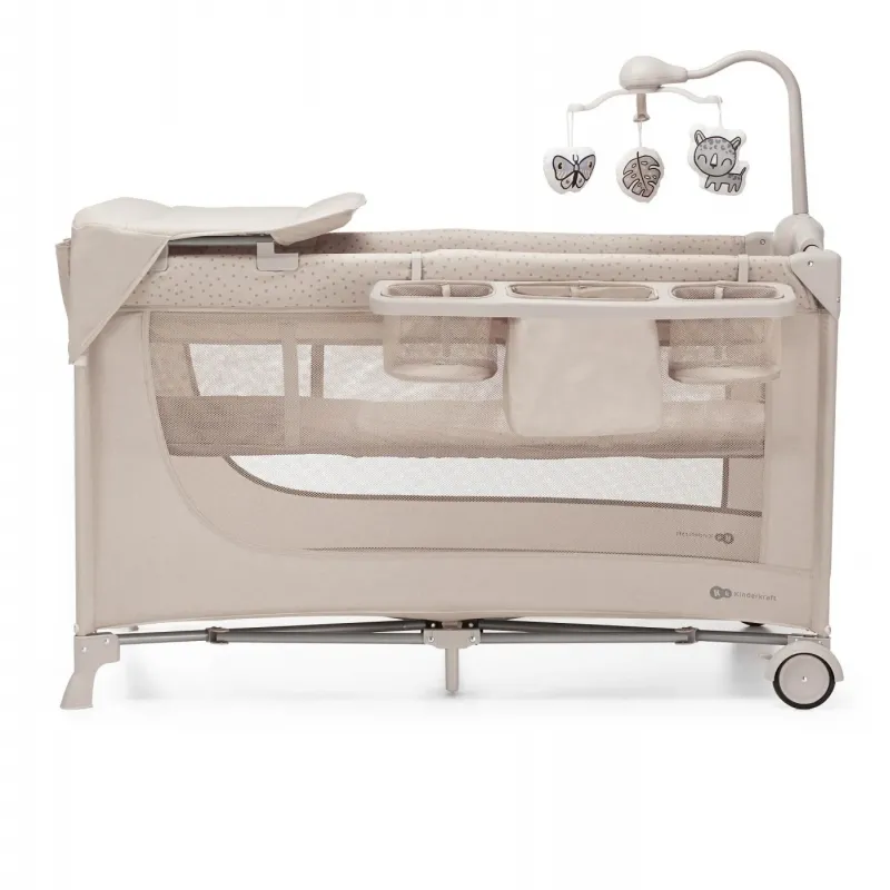 PĂTUȚ TRAVEL KINDERKRAFT JOY2, CU ACCESORII, BEIGE