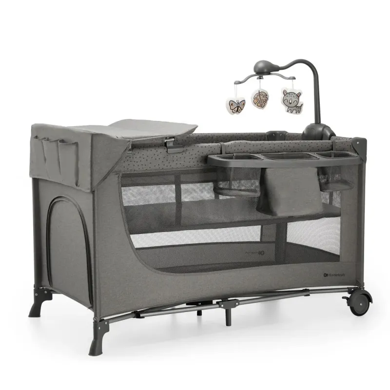 PĂTUȚ TRAVEL KINDERKRAFT JOY2, CU ACCESORII, DARK GREY