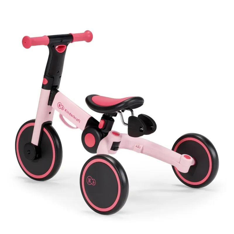 BICICLETĂ DE ECHILIBRU / TRICICLETĂ KINDERKRAFT 4TRIKE, CANDY PINK