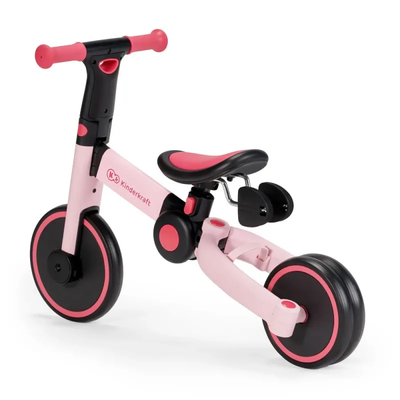 BICICLETĂ DE ECHILIBRU / TRICICLETĂ KINDERKRAFT 4TRIKE, CANDY PINK