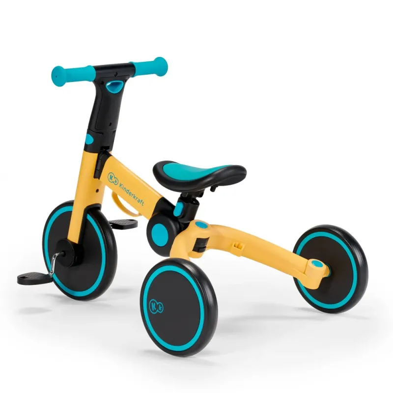 BICICLETĂ DE ECHILIBRU / TRICICLETĂ KINDERKRAFT 4TRIKE, PRIMROSE YELLOW