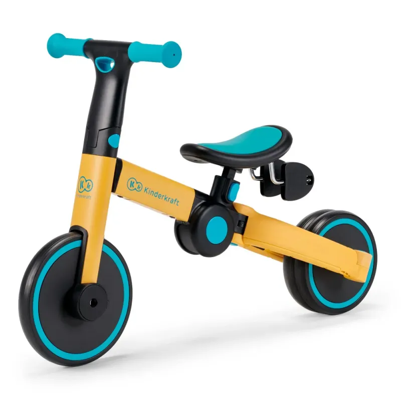 BICICLETĂ DE ECHILIBRU / TRICICLETĂ KINDERKRAFT 4TRIKE, PRIMROSE YELLOW