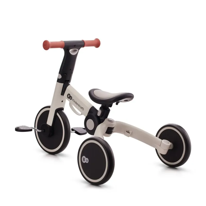 BICICLETĂ DE ECHILIBRU / TRICICLETĂ KINDERKRAFT 4TRIKE, SILVER GREY