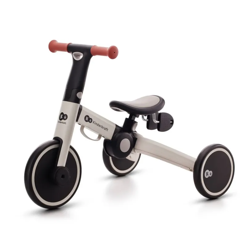 BICICLETĂ DE ECHILIBRU / TRICICLETĂ KINDERKRAFT 4TRIKE, SILVER GREY