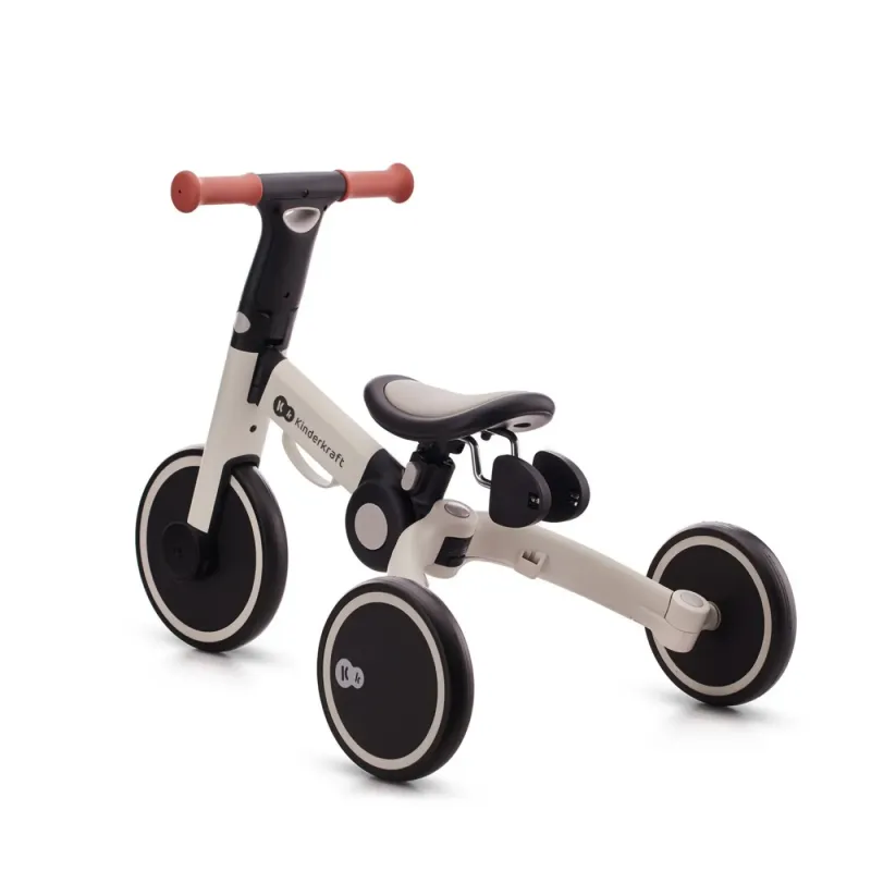 BICICLETĂ DE ECHILIBRU / TRICICLETĂ KINDERKRAFT 4TRIKE, SILVER GREY