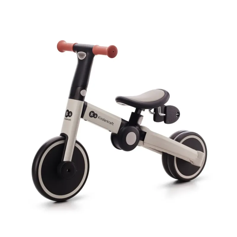 BICICLETĂ DE ECHILIBRU / TRICICLETĂ KINDERKRAFT 4TRIKE, SILVER GREY