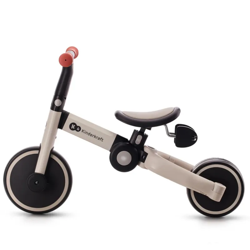 BICICLETĂ DE ECHILIBRU / TRICICLETĂ KINDERKRAFT 4TRIKE, SILVER GREY