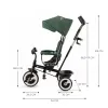 TRICICLETĂ COPII, KINDERKRAFT ASTON, MYSTIC GREEN