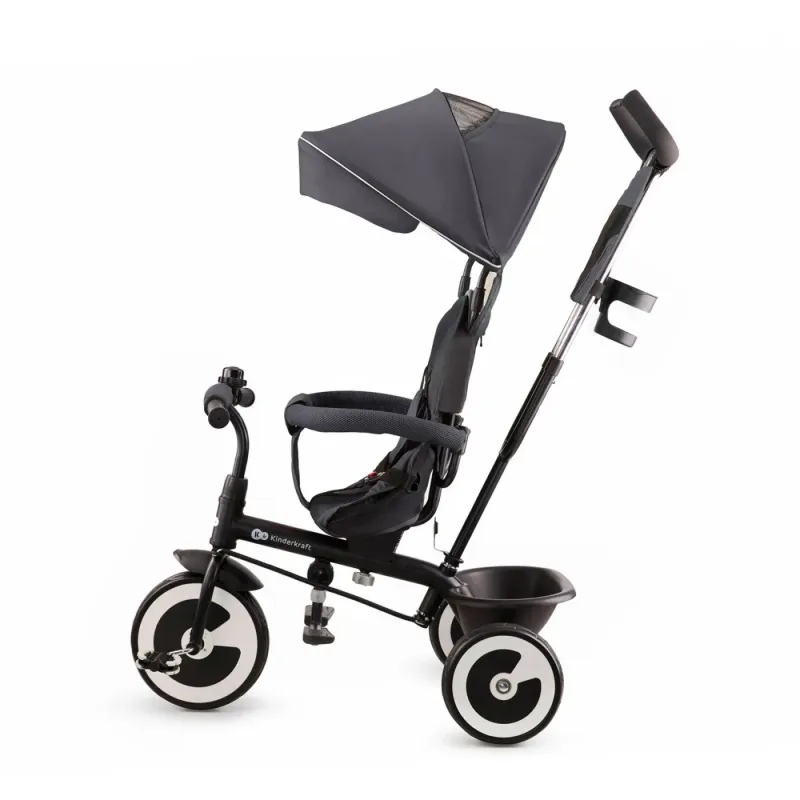 TRICICLETĂ COPII KINDERKRAFT ASTON, MALACHITE GREY