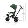 TRICICLETĂ COPII KINDERKRAFT AVEO, MYSTIC GREEN