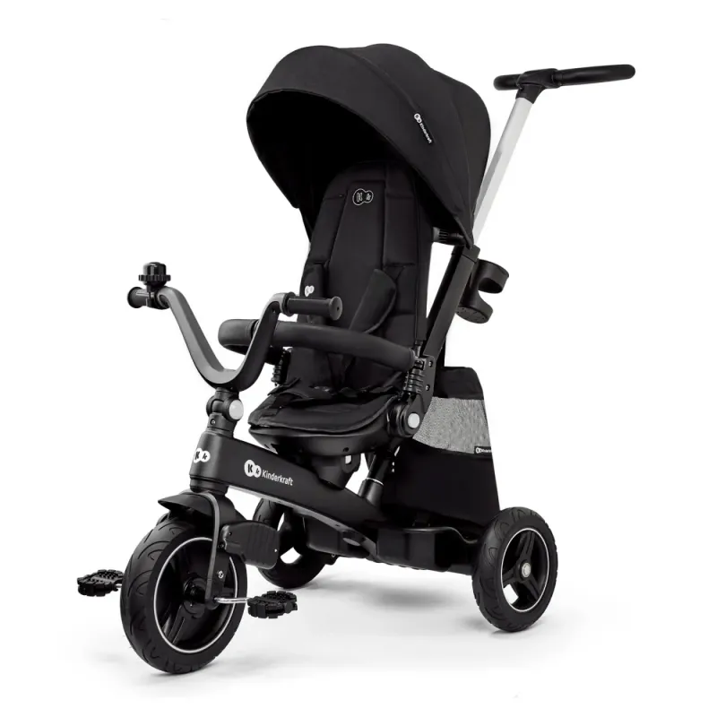 TRICICLETĂ KINDERKRAFT EASYTWIST, BLACK