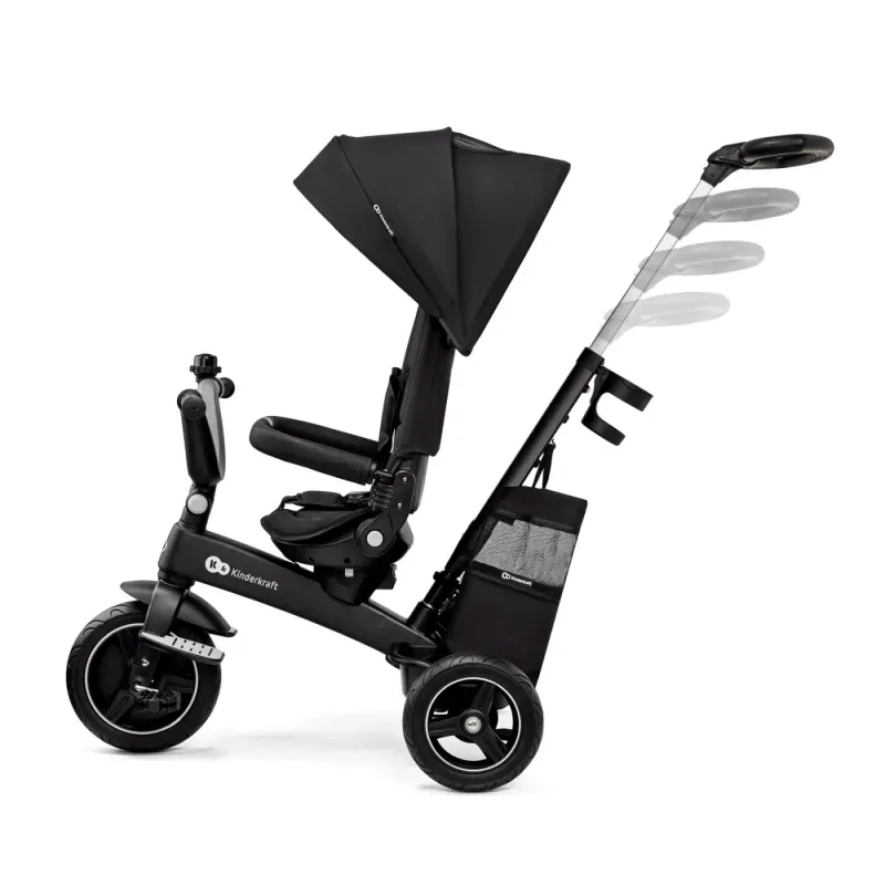 TRICICLETĂ KINDERKRAFT EASYTWIST, BLACK