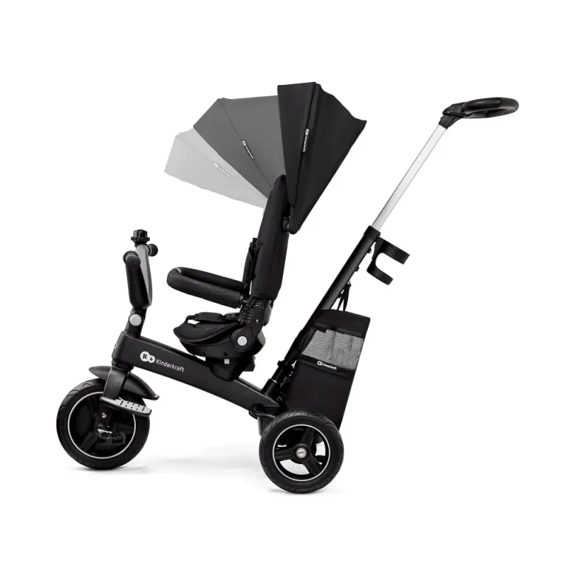 TRICICLETĂ KINDERKRAFT EASYTWIST, BLACK