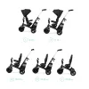 TRICICLETĂ KINDERKRAFT EASYTWIST, BLACK