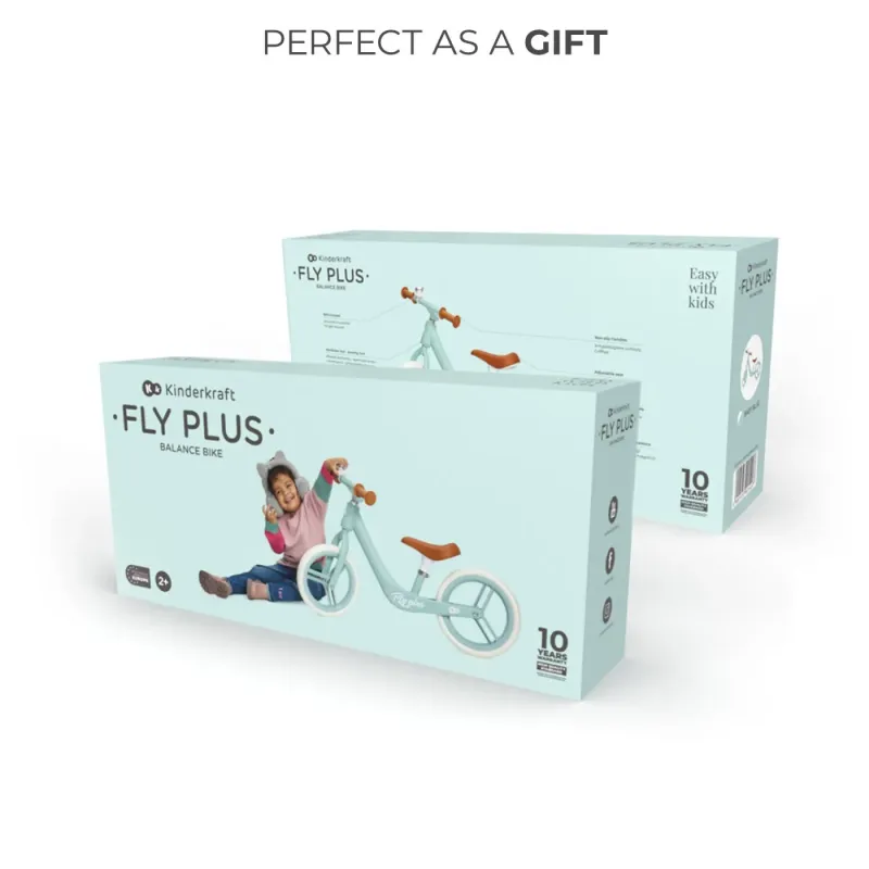 BICICLETĂ DE ECHILIBRU KINDERKRAFT FLY PLUS, BABY BLUE