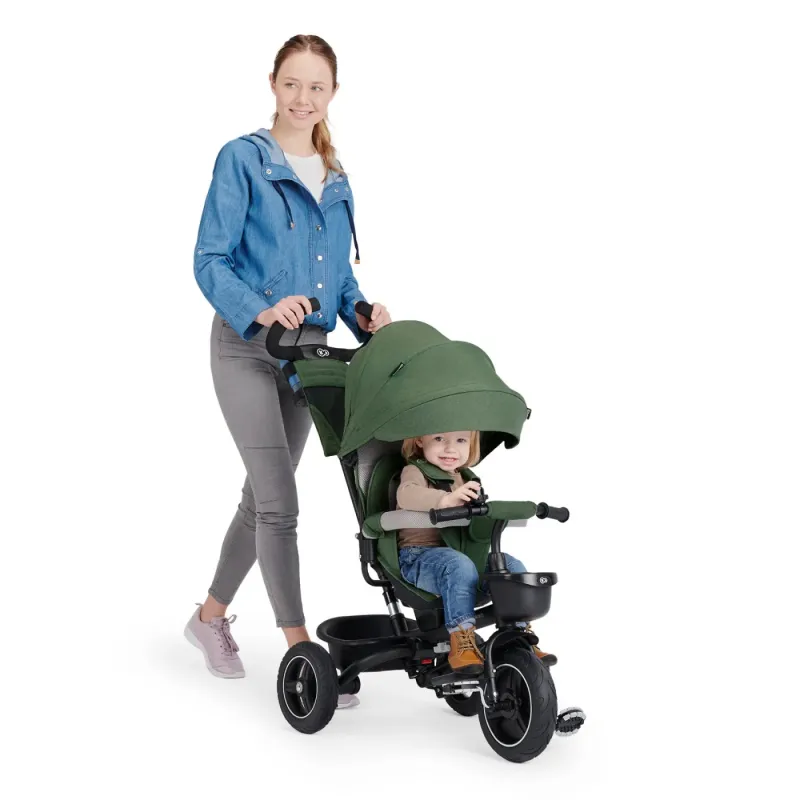 TRICICLETĂ KINDERKRAFT SPINSTEP, GREEN