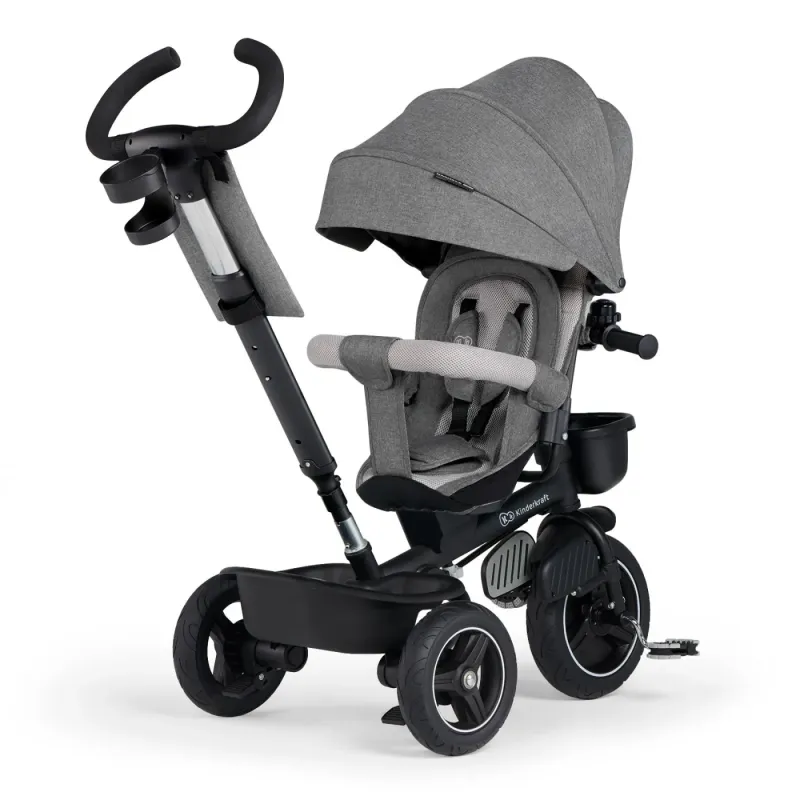 TRICICLETĂ KINDERKRAFT SPINSTEP, GREY